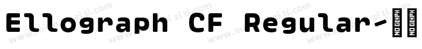 Ellograph CF Regular字体转换